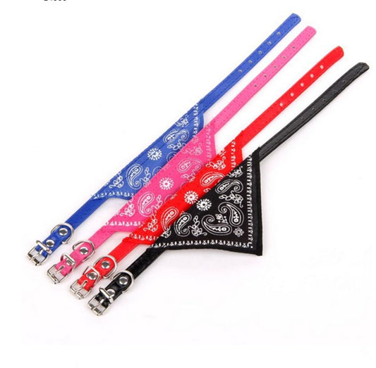 Blue Dog Cat Collar Bandana Scrunchie Scarf V1237-ZY-506-0809