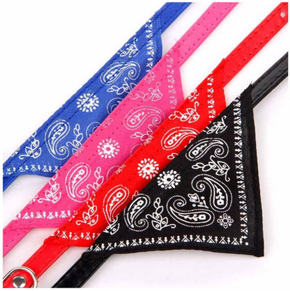 Dog Collar Bandana Scrunchie Scarf, Pink V1237-ZY-506-0810