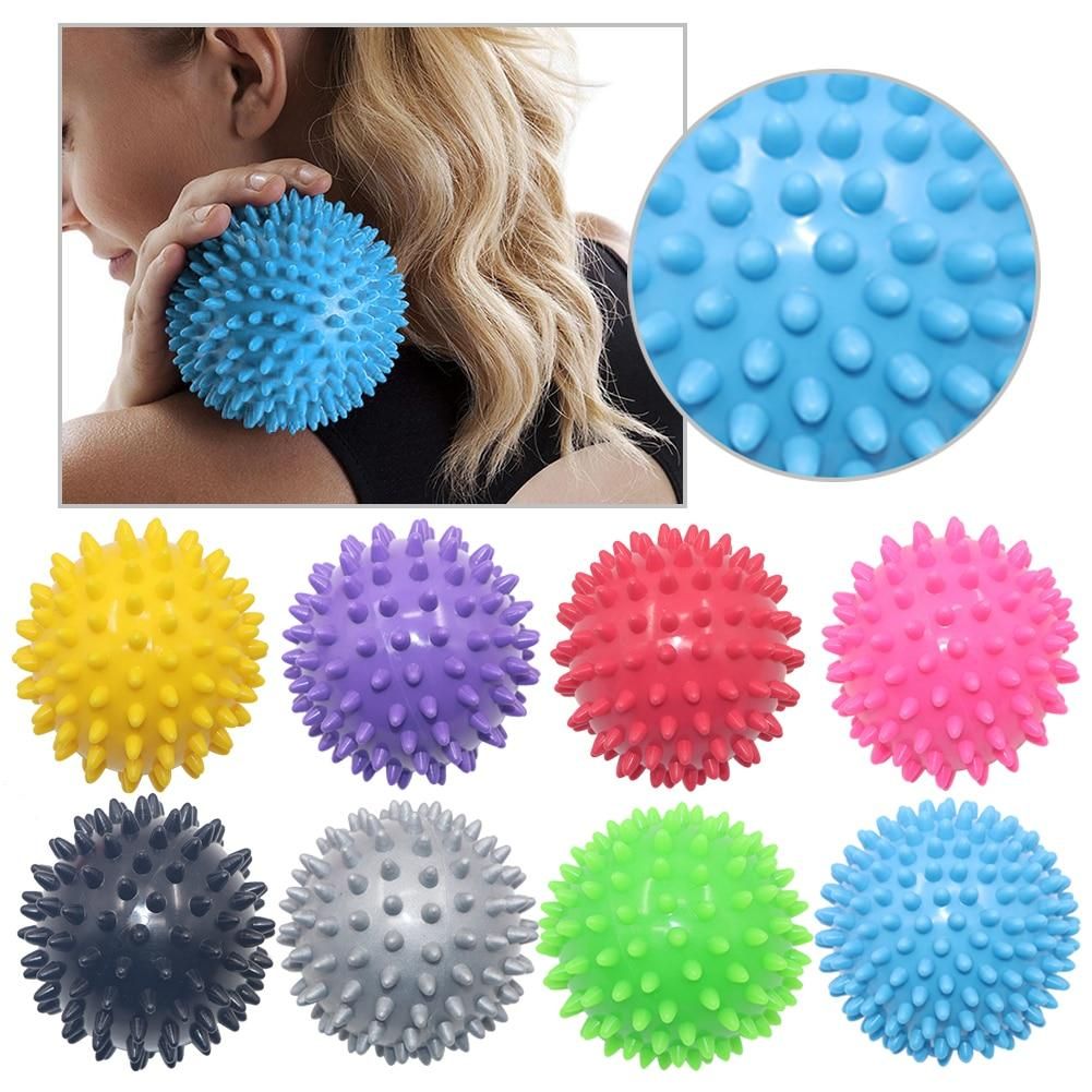2pcs Spiky Ball Round Muscle Massage Roller, Random Color V1237-ZY-506-0811