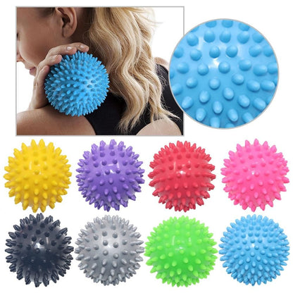 2pcs Spiky Ball Round Muscle Massage Roller, Random Color V1237-ZY-506-0811