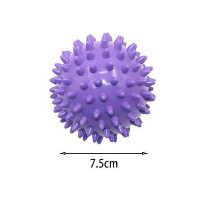 2pcs Spiky Ball Round Muscle Massage Roller, Random Color V1237-ZY-506-0811