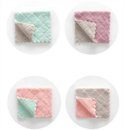 2pcs Microfiber Cloth, Super Absorbent Dishcloth V1237-ZY-506-0820
