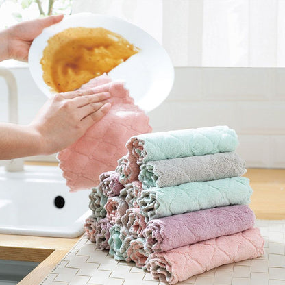 2pcs Microfiber Cloth, Super Absorbent Dishcloth V1237-ZY-506-0820