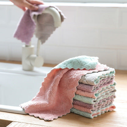 2pcs Microfiber Cloth, Super Absorbent Dishcloth V1237-ZY-506-0820