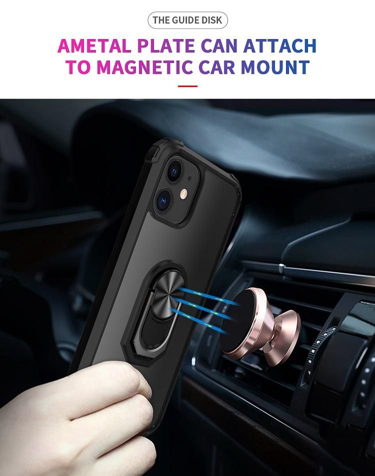 iPhone 12 Silicone Shockproof Cover, Black Transparent, Compatible with iPhone 12 Pro V1237-ZY-506-0821