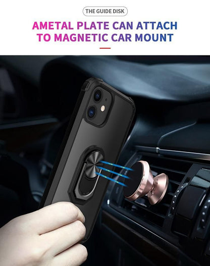 iPhone 12 Silicone Shockproof Cover, Black Transparent, Compatible with iPhone 12 Pro V1237-ZY-506-0821