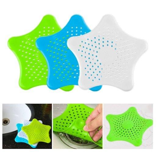 Silicone sink drain filter for bathtub and shower, white V1237-ZY-506-0822