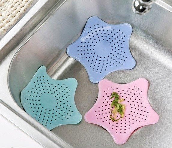 Silicone sink drain filter for bathtub and shower, white V1237-ZY-506-0822