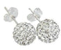Sparkling Silver Earrings, 10mm V1237-ZY-506-0823