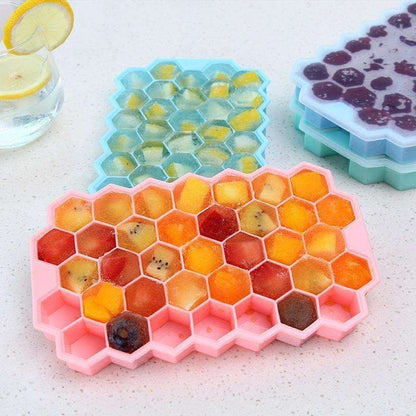Hexagon Ice Cube Mold for Baking, MultiColor V1237-ZY-506-0824
