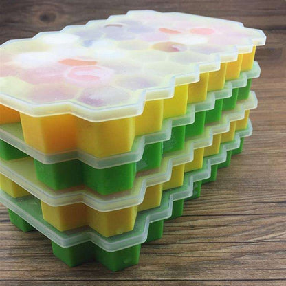 Hexagon Ice Cube Mold for Baking, MultiColor V1237-ZY-506-0824