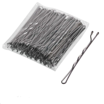 100pcs Silver Hair Clips Hairpins Hair Bands V1237-ZY-506-0827