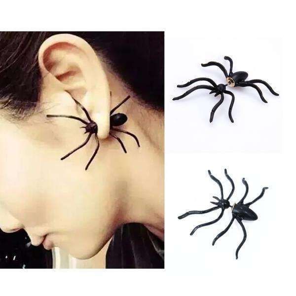 Black Spider Halloween Earrings, 2 Pieces V1237-ZY-506-0833