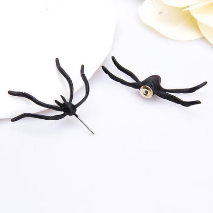 Black Spider Halloween Earrings, 2 Pieces V1237-ZY-506-0833