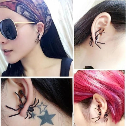 Black Spider Halloween Earrings, 2 Pieces V1237-ZY-506-0833