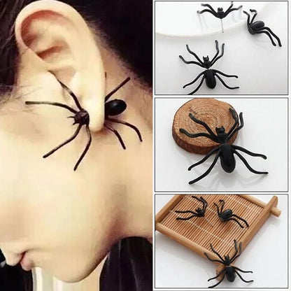 Halloween Earring Black Spider, 1 pc V1237-ZY-506-0834