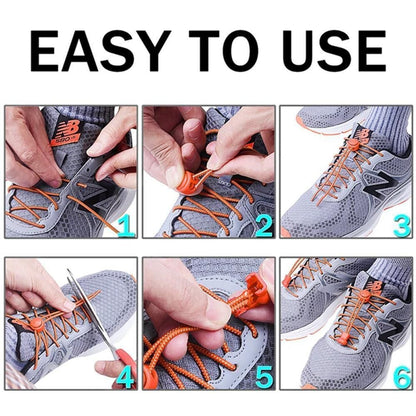 2 Elastic Lace Shoes with Drawstring, Solid Black V1237-ZY-506-0835