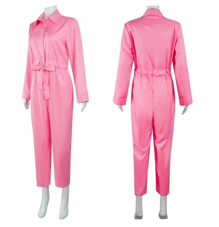 Barbie Jumpsuit Costume Light Pink, Size S for Halloween Cosplay V1237-ZY-506-0862