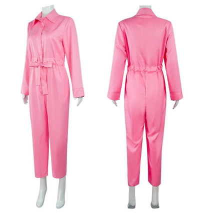 Barbie Jumpsuit Costume Light Pink, Size S for Halloween Cosplay V1237-ZY-506-0862