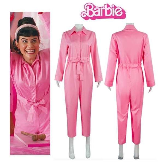 Barbie Jumpsuit Costume for Cosplay Halloween, Light Pink, Size M V1237-ZY-506-0863