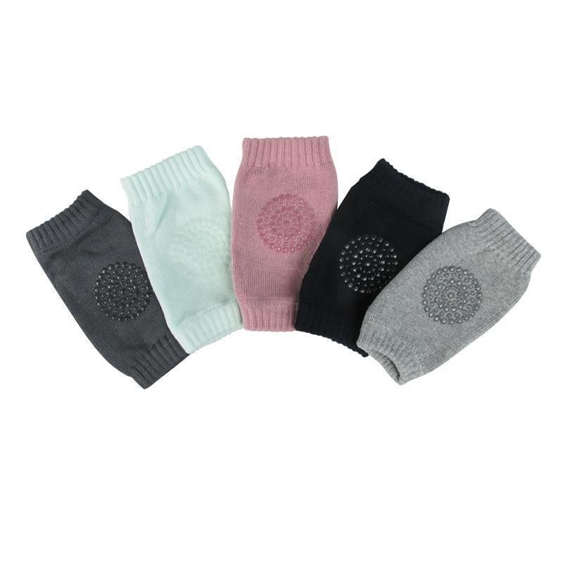 1 Pair - Baby Knee Pads, Anti-Slip Crawling Cuff for Kids, Dark Gray V1237-ZY-506-0864