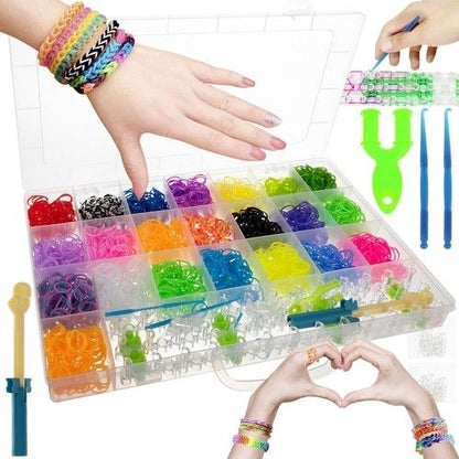 4400pcs DIY Loom Bands Rubber Band Kit, MultiColor V1237-ZY-506-0865