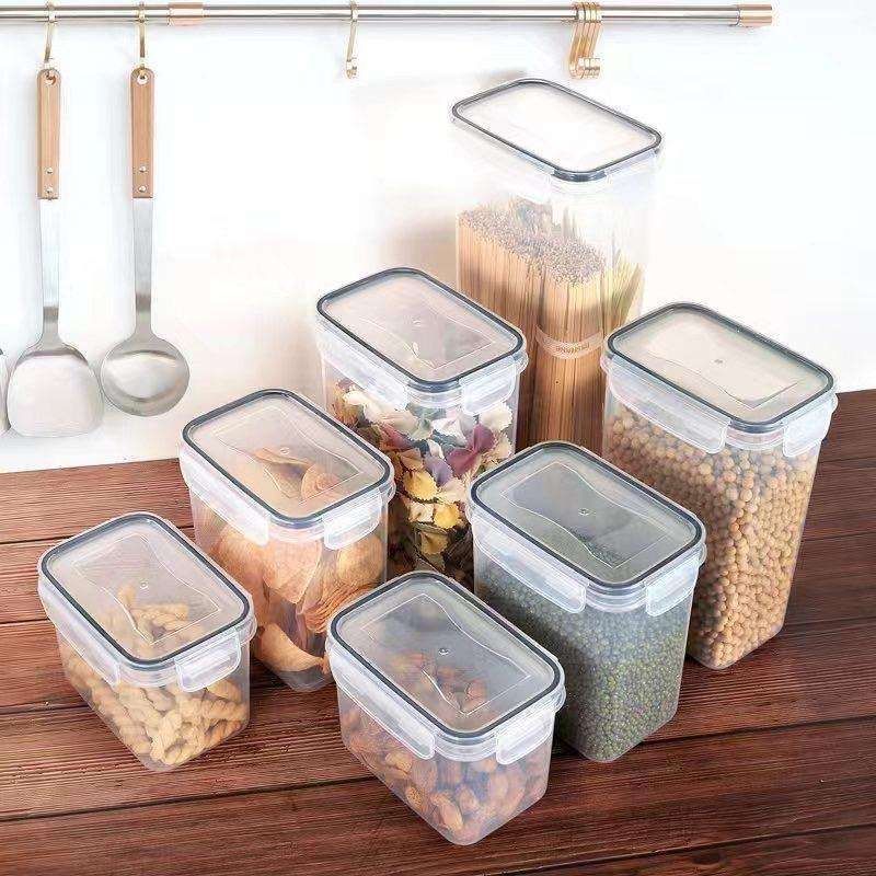 14-Pack Airtight Storage Containers for Organized Pantry, Transparent V1237-ZY-506-0866