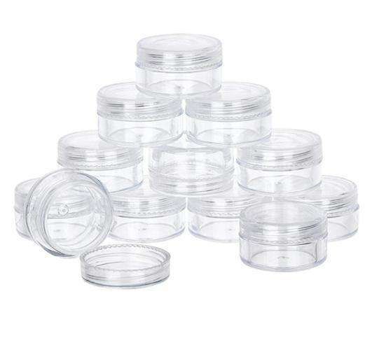 10pcs 5ml transparent storage jars, 5ml V1237-ZY-506-0867