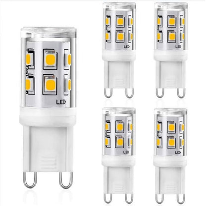 5 Pack G9 LED Bulbs 2W 20W Halogen Equivalent Warm White Non Dimmable, 200lm 3000K AC 220 to 240V V1237-ZY-522-0001