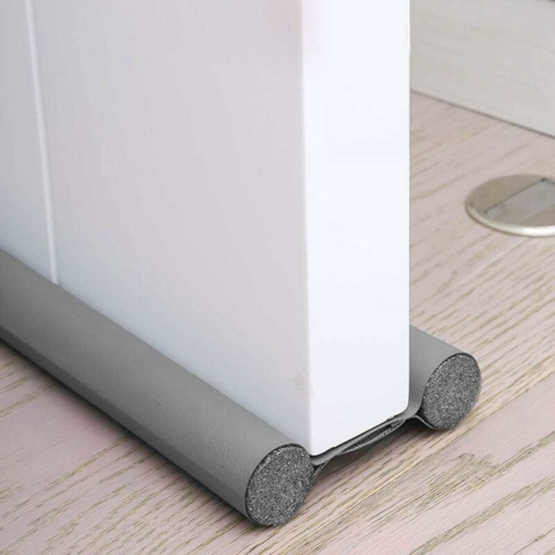 1 Pack Double Insulated Door Draft Stopper Grey Noise and Cold Protection V1237-ZY-522-0004