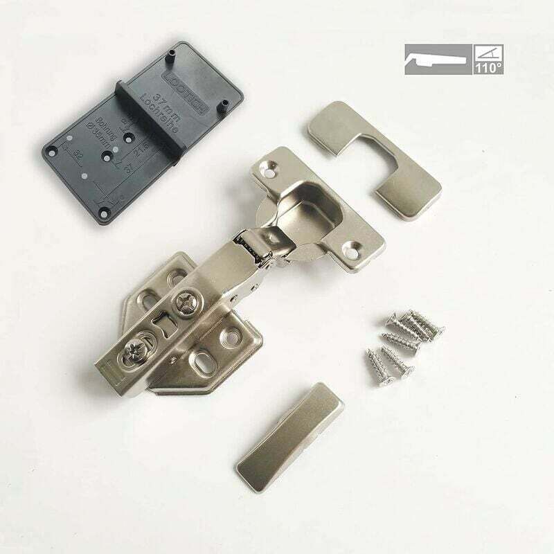 8 Pack 110 Degree Full Overlay Cabinet Hinges with Built In Damper Self Closing for Kitchen Doors V1237-ZY-522-0005