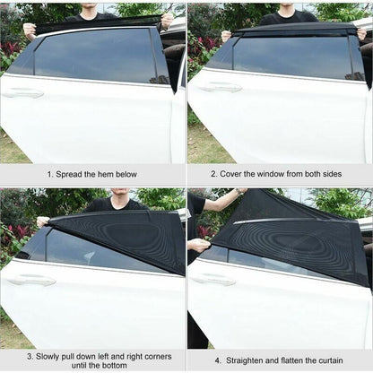 2 Pack Car Window Sunshades Interior Accessories V1237-ZY-522-0007