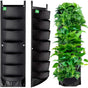 2 Pack Hanging Wall Planters with 7 Pockets for Indoor Outdoor Balcony and Garden Use V1237-ZY-522-0008