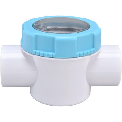 Swimming Pool Check Valve G1.5 PVC Safety Valve with Sight Lens for Spa Filter, 50mm V1237-ZY-522-0016