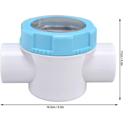 Swimming Pool Check Valve G1.5 PVC Safety Valve with Sight Lens for Spa Filter, 50mm V1237-ZY-522-0016