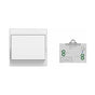 Self Powered Wireless Wall Remote Control Transmitter Waterproof No Battery Switch for Lights and Appliances V1237-ZY-522-0019