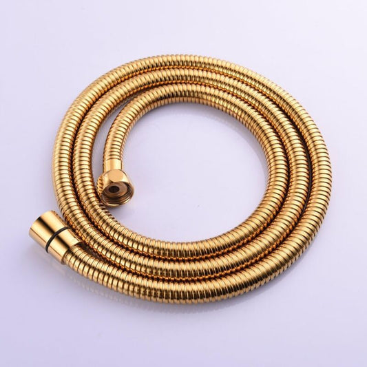 Gold Anti Kink Stainless Steel Flexible Shower Hose with Solid Brass Connector, 2M 78in V1237-ZY-522-0026