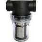 Water Pump Inline Filter with 100 Mesh Stainless Steel Strainer for Garden Watering, 0.75 Inch V1237-ZY-522-0029
