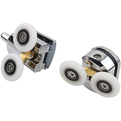 4 Pack Shower Door Rollers Upper and Lower Replacement Wheels for Sliding Shower, 23mm V1237-ZY-522-0031