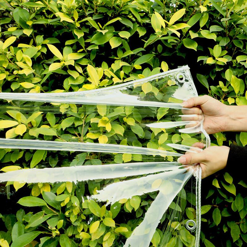 Transparent Reinforced Protective Tarpaulin 350g per Square Meter, 2 x 3M V1237-ZY-522-0035