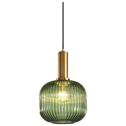 Industrial Vintage Glass Pendant Light Polished Brass Holder Modern Retro Ceiling Lamp Energy Class A Plus V1237-ZY-522-0039