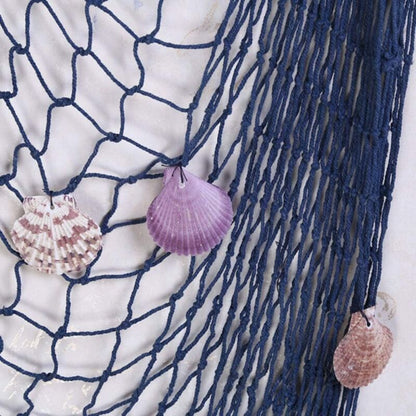 Decorative Fishing Net with Shells Nautical Beach Wall and Door Decor V1237-ZY-522-0043