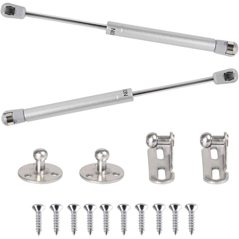 2 Pack 100N Gas Springs Hydraulic Struts with Screws for Cabinet Cupboard Door, 265mm V1237-ZY-522-0045