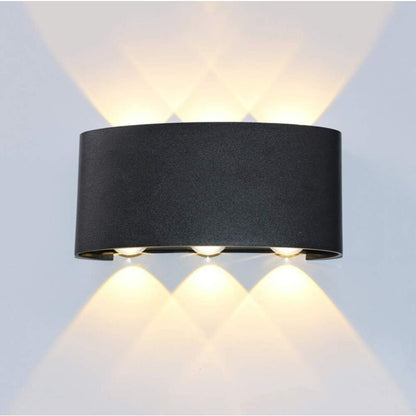 LED Wall Light 6W Aluminum Up Down Waterproof Indoor Outdoor Lamp Warm White V1237-ZY-522-0046