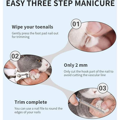 Pet Nail Clippers with Nail File for Small Medium Large Dogs Cats Birds and Rodents V1237-ZY-522-0048