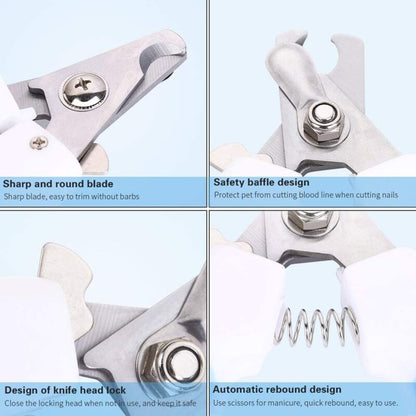 Pet Nail Clippers with Nail File for Small Medium Large Dogs Cats Birds and Rodents V1237-ZY-522-0048
