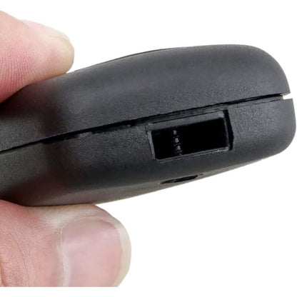 Replacement Key Shell with Screw and Remote Button Compatible with Citroen Peugeot Toyota Models Black V1237-ZY-522-0049