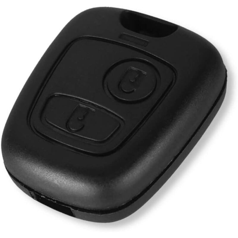Replacement Key Shell with Screw and Remote Button Compatible with Citroen Peugeot Toyota Models Black V1237-ZY-522-0049