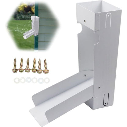 Rainwater Catcher Compatible with Standard White Downspout, 34 Inch V1237-ZY-522-0052