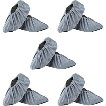5 Pair Grey Adult Overshoe Covers, EU 37 to 43 V1237-ZY-522-0064